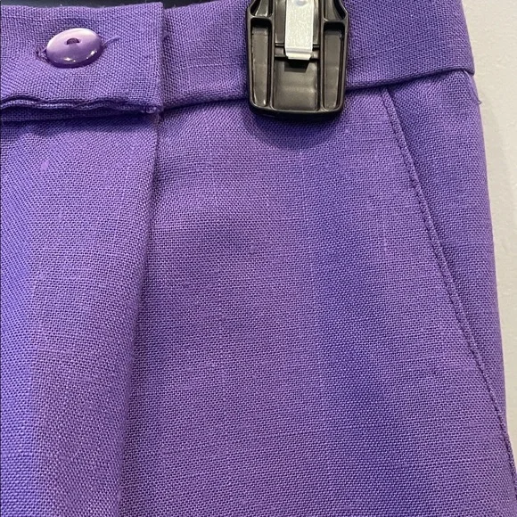 Handmade vintage Purple Women's Pants like new high waisted - Picture 3 of 3